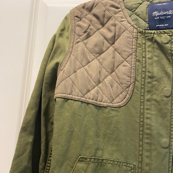 Army Green Quilted Jacket - Picture 6 of 7